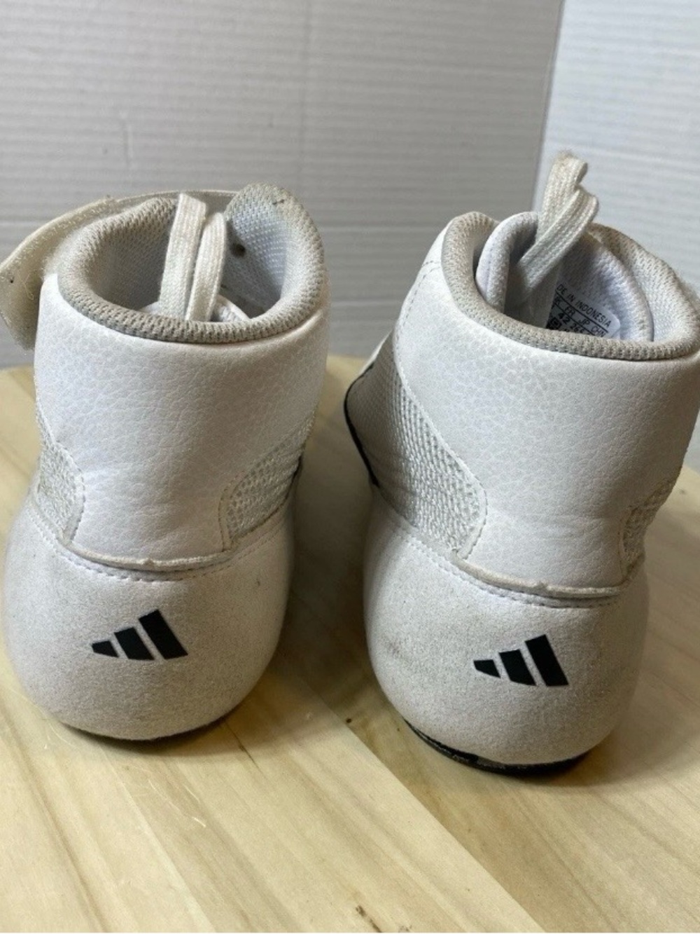 adidas Hvc Cloud White / Core Black JP6120 Men's Wrestling Shoes US 8.5 - Picture 6 of 10